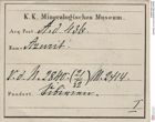 Etiketten zu Azurit (NHMW-MIN-Ad436)